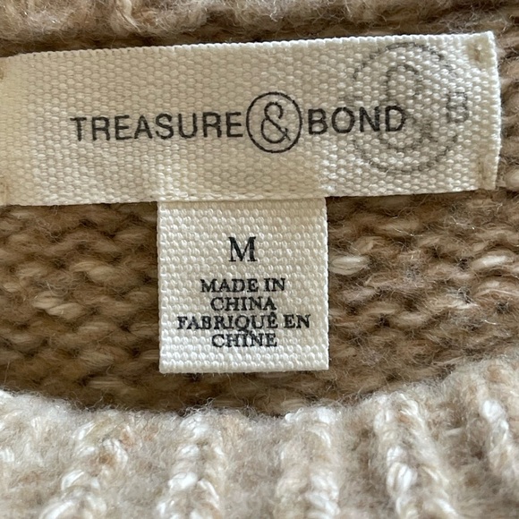 Treasure & Bond Knit Sweater Four Stripe Color Block Size Medium - Picture 5 of 10